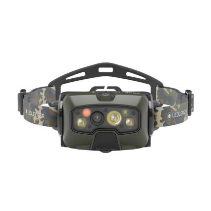 Ledlenser HF8R Core RGB - димируема презареждаема LED челна лампа LED/3700 mAh IP68 1600 lm 90h зелена