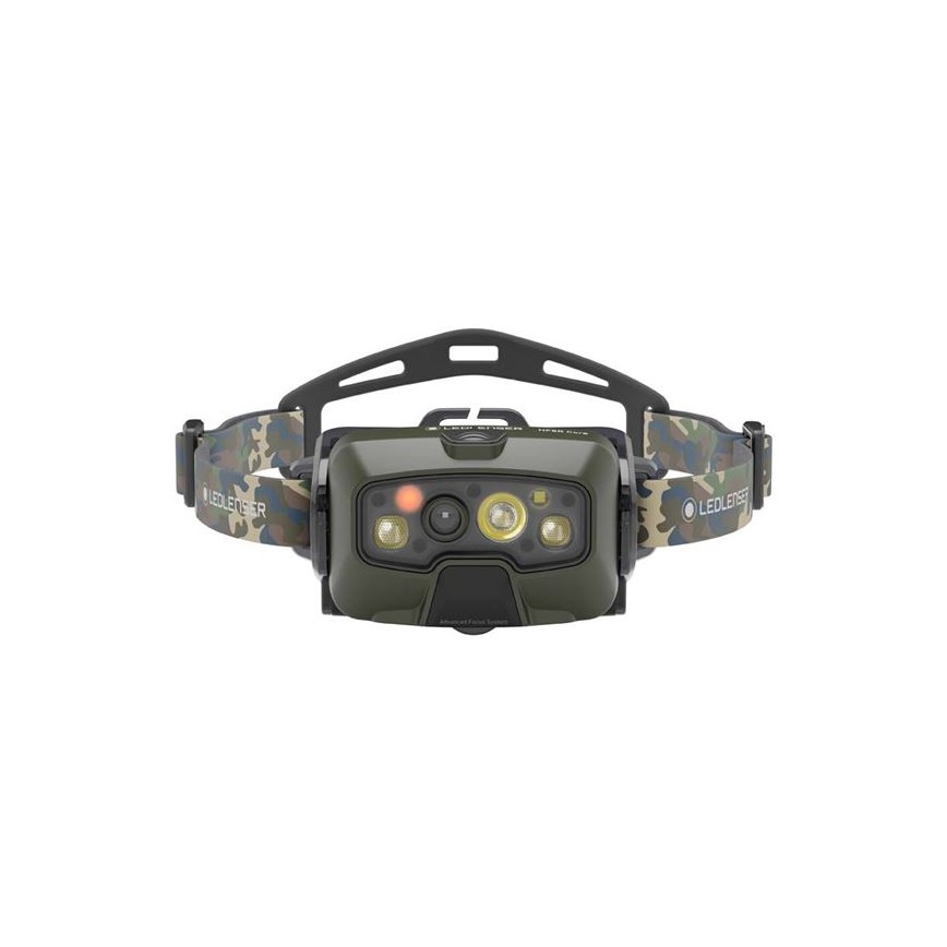Ledlenser HF8R Core RGB - димируема презареждаема LED челна лампа LED/3700 mAh IP68 1600 lm 90h зелена
