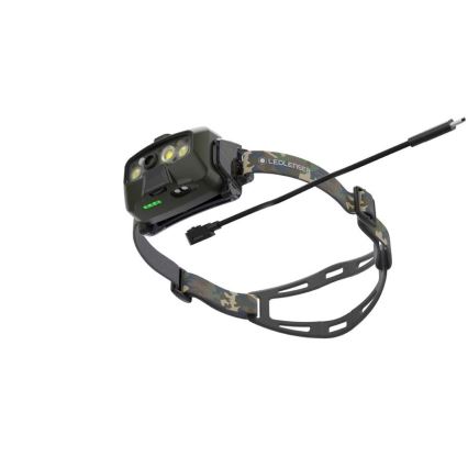 Ledlenser HF8R Core RGB - димируема презареждаема LED челна лампа LED/3700 mAh IP68 1600 lm 90h зелена