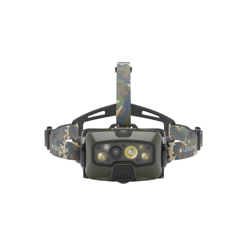 Ledlenser HF8R Core RGB - димируема презареждаема LED челна лампа LED/3700 mAh IP68 1600 lm 90h зелена