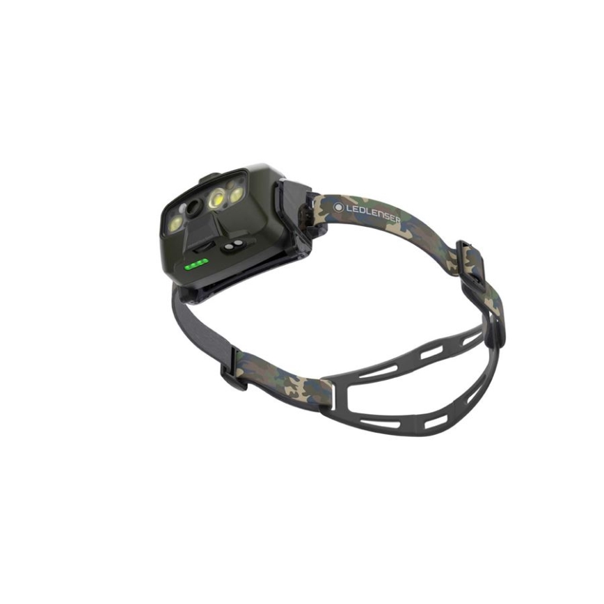 Ledlenser HF8R Core RGB - димируема презареждаема LED челна лампа LED/3700 mAh IP68 1600 lm 90h зелена