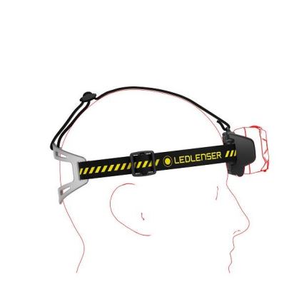 Ledlenser HF8R Work - LED челна лампа с регулируема яркост, презареждаема, 3700 mAh, IP68, 1600 lm, 90 h, черна