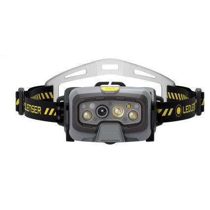 Ledlenser HF8R Work - LED челна лампа с регулируема яркост, презареждаема, 3700 mAh, IP68, 1600 lm, 90 h, черна