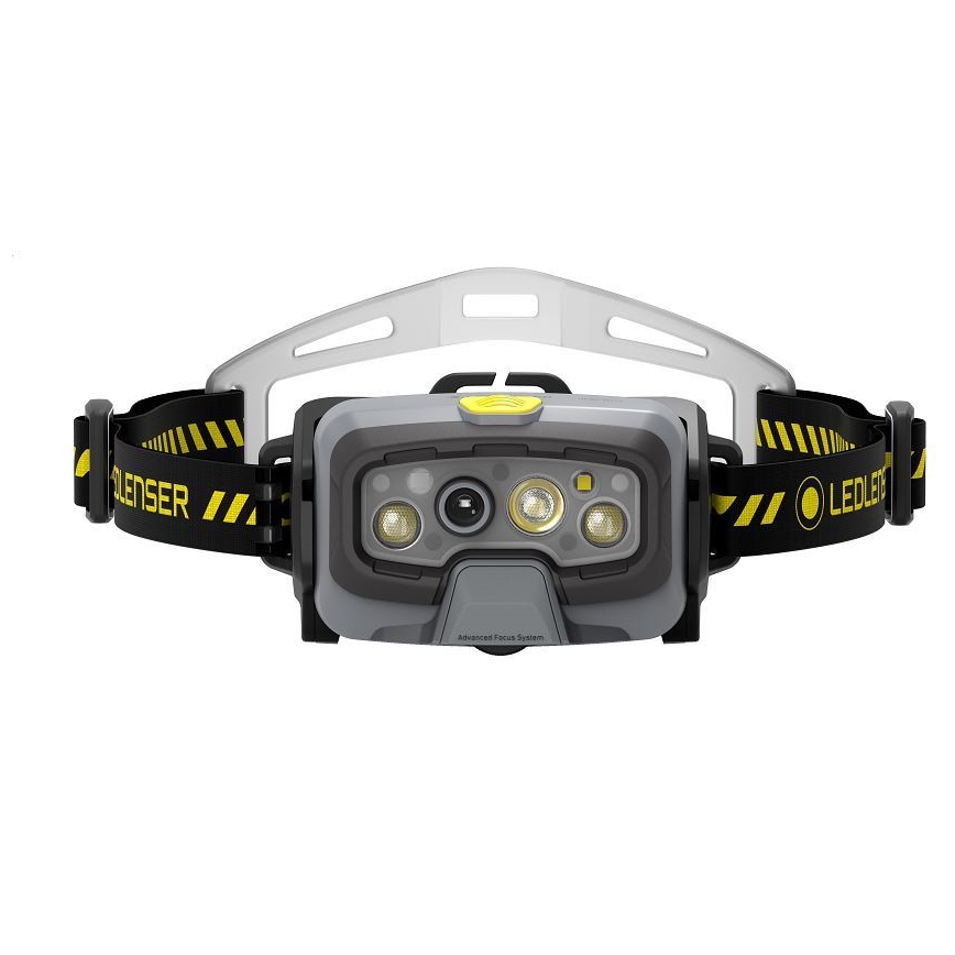 Ledlenser HF8R Work - LED челна лампа с регулируема яркост, презареждаема, 3700 mAh, IP68, 1600 lm, 90 h, черна