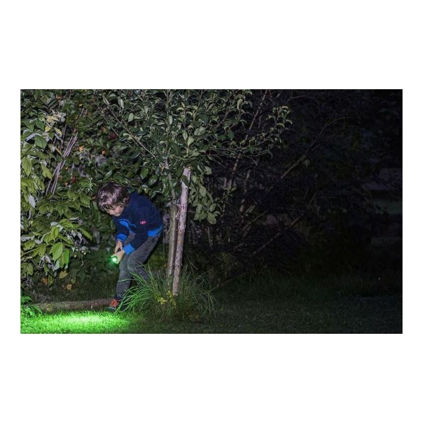 Ledlenser KIDBEAM4 DINO - LED детско фенерче с регулируема яркост LED/2xAAA IP44 зелено