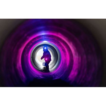 Ledlenser KIDBEAM4 RAINBOW - LED детско фенерче с регулируема яркост LED/2xAAA IP44 лилаво