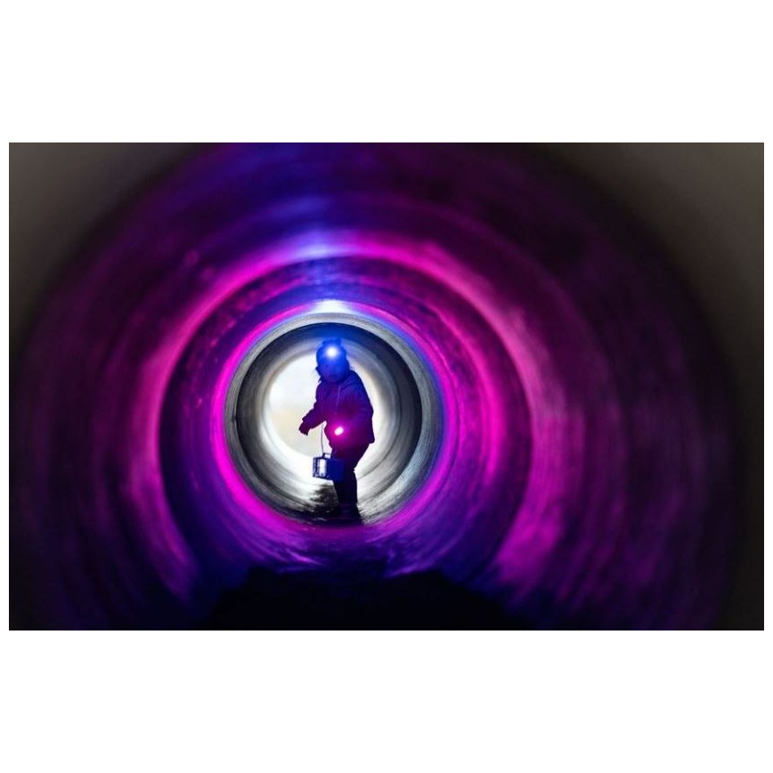 Ledlenser KIDBEAM4 RAINBOW - LED детско фенерче с регулируема яркост LED/2xAAA IP44 лилаво