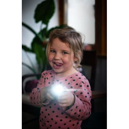 Ledlenser KIDBEAM4 RAINBOW - LED детско фенерче с регулируема яркост LED/2xAAA IP44 лилаво