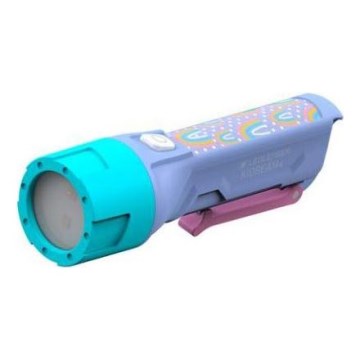 Ledlenser KIDBEAM4 RAINBOW - LED детско фенерче с регулируема яркост LED/2xAAA IP44 лилаво