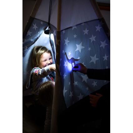 Ledlenser KIDCAMP6 RAINBOW - димируема преносима LED лампа LED/3xAAA IP44 синя