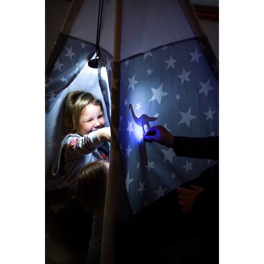 Ledlenser KIDCAMP6 RAINBOW - димируема преносима LED лампа LED/3xAAA IP44 синя