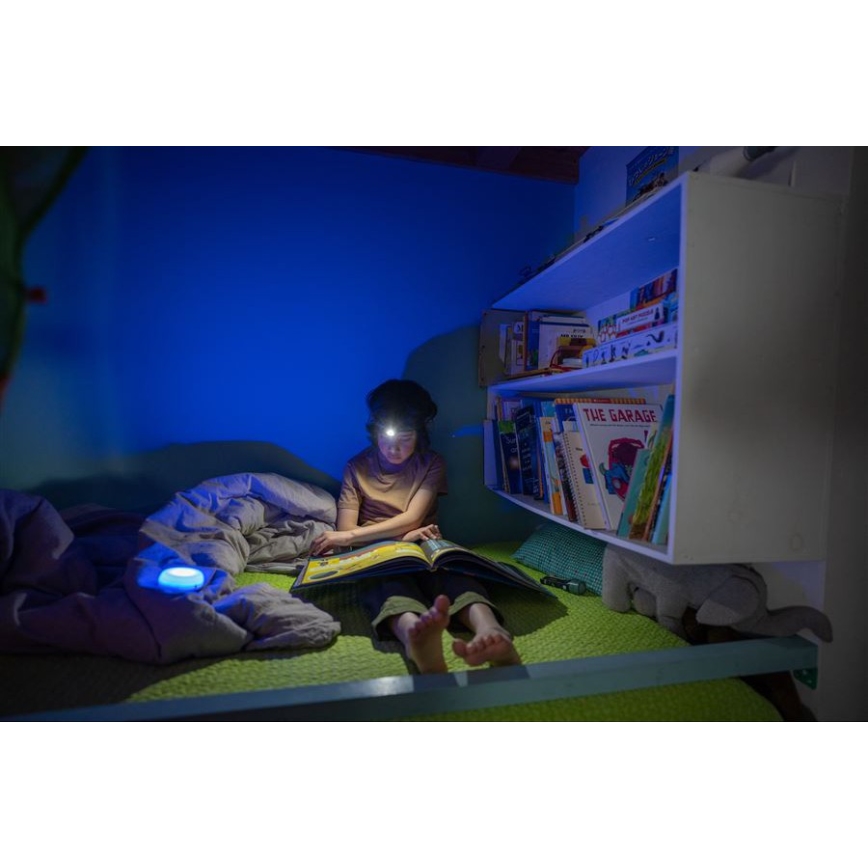 Ledlenser KIDCAMP6 RAINBOW - димируема преносима LED лампа LED/3xAAA IP44 синя