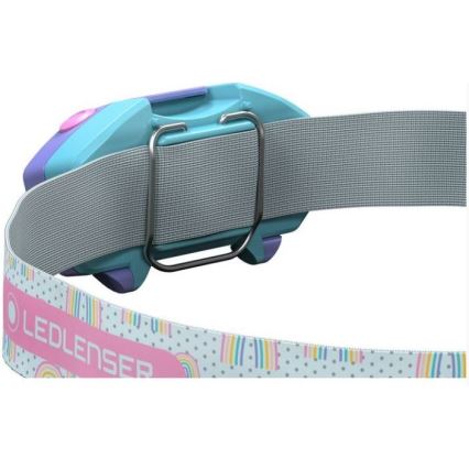 Ledlenser KIDLED2 RAINBOW - LED регулируема детска челна лампа LED/1xAAA IPX4 40 lm 20h лилава