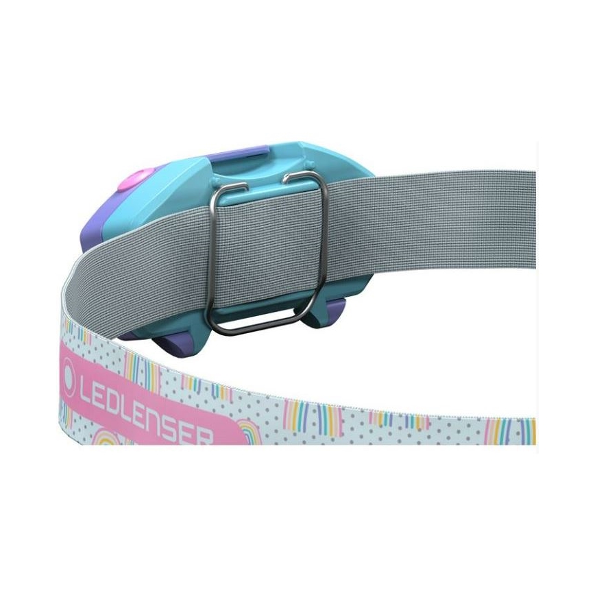 Ledlenser KIDLED2 RAINBOW - LED регулируема детска челна лампа LED/1xAAA IPX4 40 lm 20h лилава