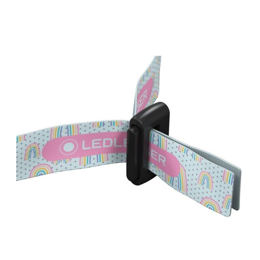 Ledlenser KIDLED2 RAINBOW - LED регулируема детска челна лампа LED/1xAAA IPX4 40 lm 20h лилава