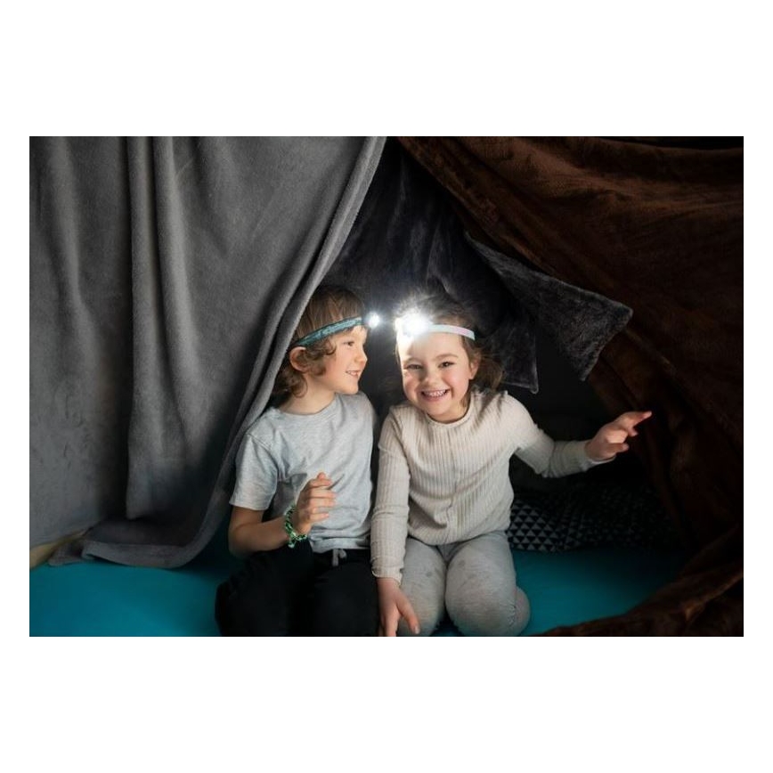 Ledlenser KIDLED4R RAINBOW - димируема презареждаема детска челна лампа LED/280 mAh IPX4 40lm 18 h лилава