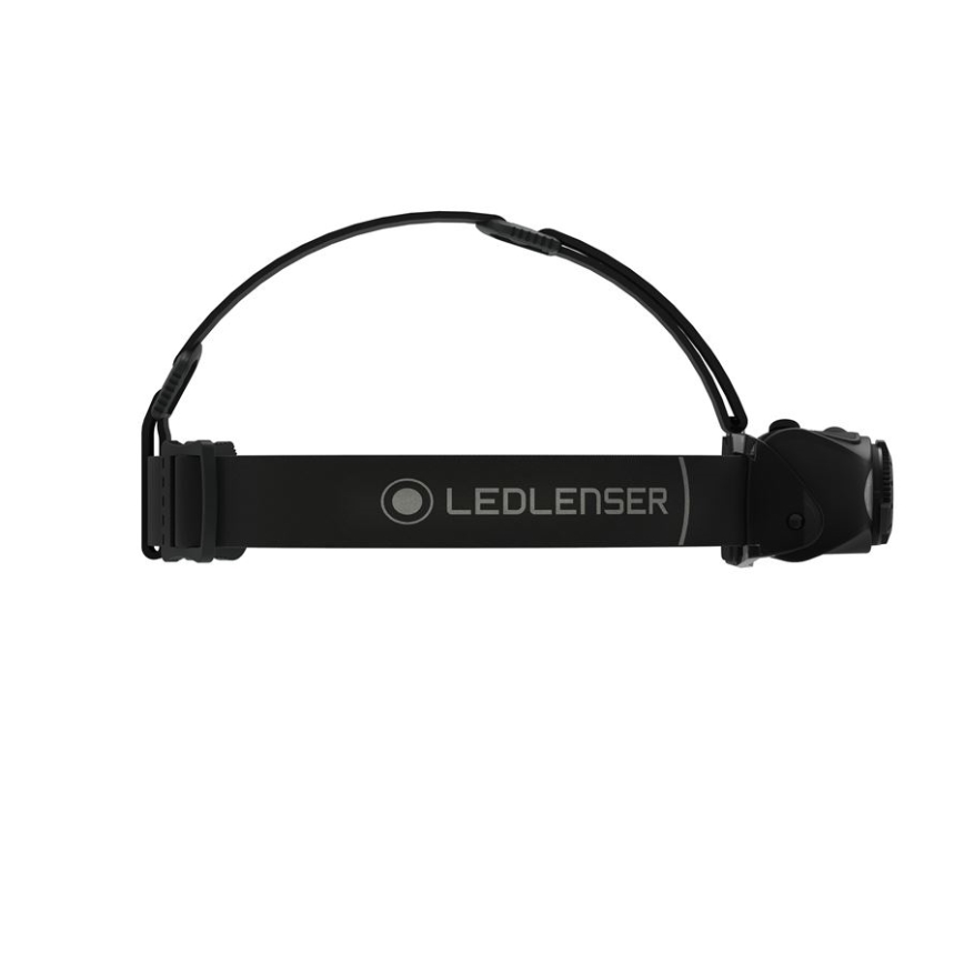Ledlenser MH8 - LED челна лампа с регулируема яркост, презареждаема LED/2xAA/1550 mAh IP54 600 lm 60 h черна