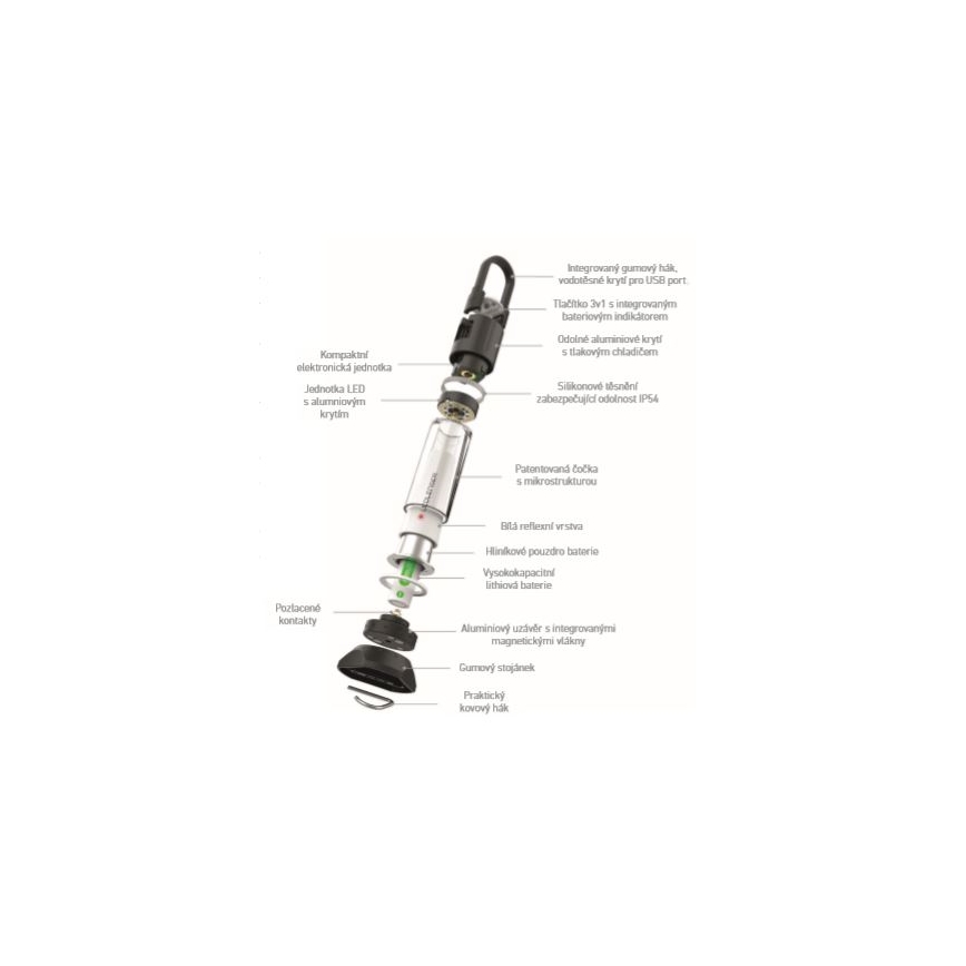 Ledlenser ML6 Топла светлина - LED димируема презареждаема фенер LED/3000 mAh IP66 750 lm 200 h