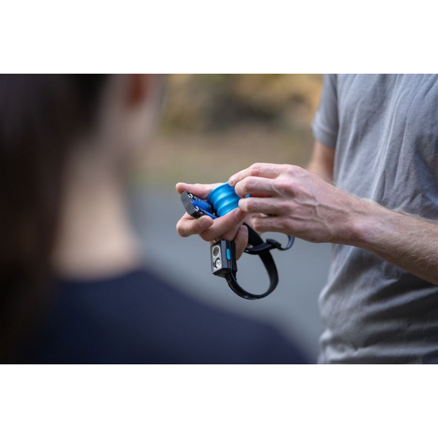 Ledlenser NEO3 - димируема челна лампа LED/3xAAA IP54 400 lm 20 h синя