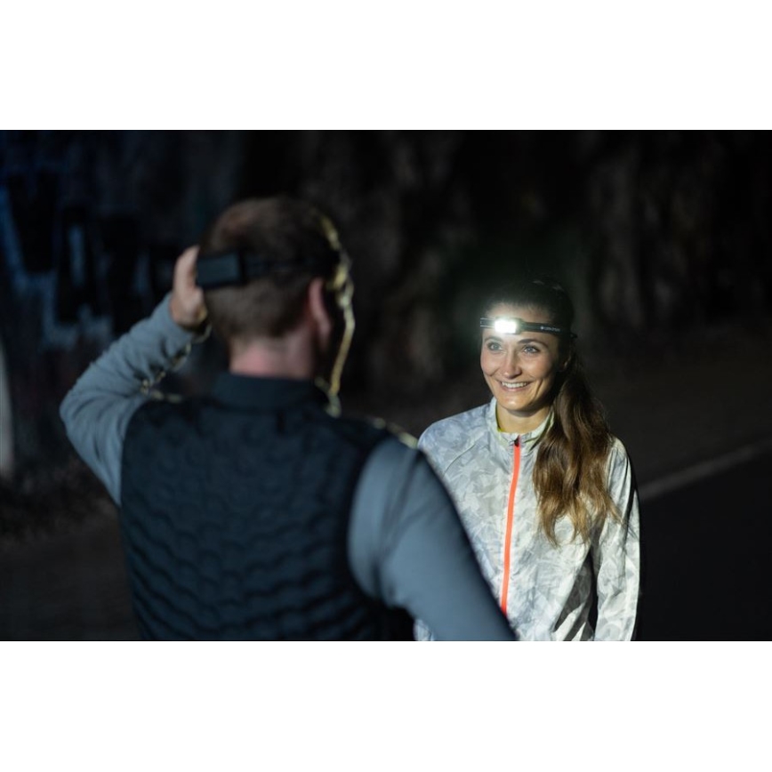 Ledlenser NEO5R - презареждаема челна лампа с регулируема яркост LED/1800 mAh IP54 600 lm 35 ч черна/бяла