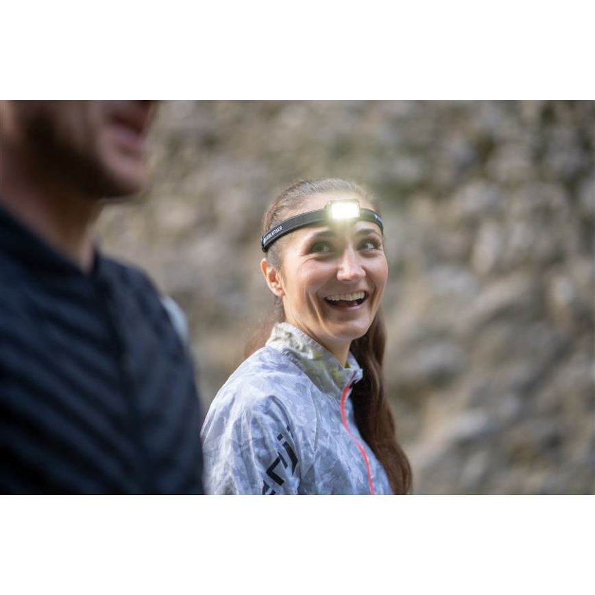 Ledlenser NEO5R - LED челна лампа с регулируема яркост, презареждаема LED/1800 mAh IP54 600 lm 35 h синя