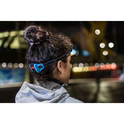 Ledlenser NEO5R - LED челна лампа с регулируема яркост, презареждаема LED/1800 mAh IP54 600 lm 35 h синя