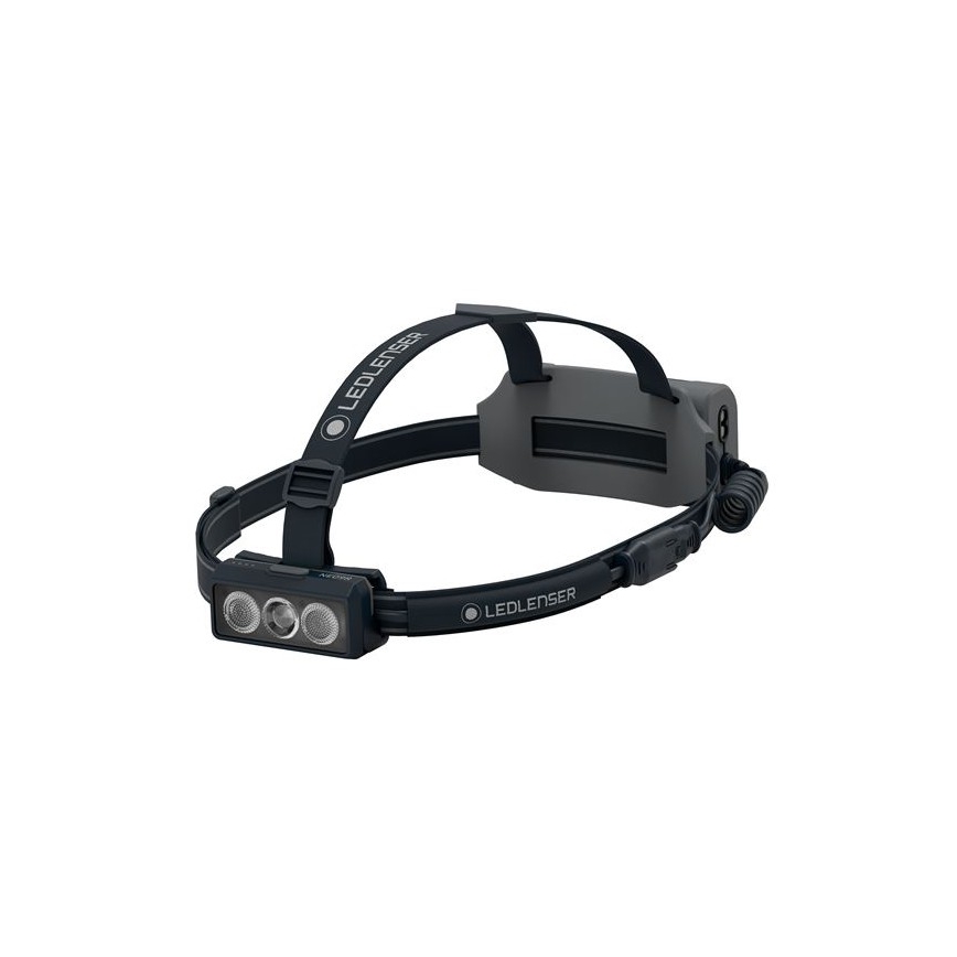 Ledlenser NEO9R - LED презареждаем челник с регулируема яркост, 5000 mAh, IP54, 1200 lm, 120 ч, черен/сив