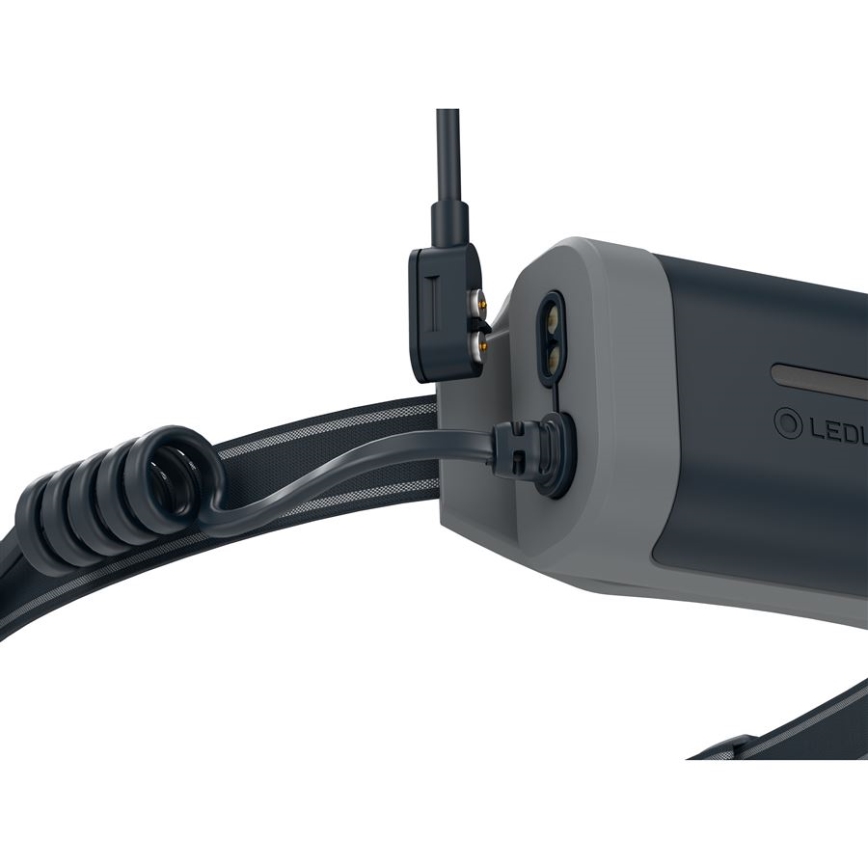 Ledlenser NEO9R - LED презареждаем челник с регулируема яркост, 5000 mAh, IP54, 1200 lm, 120 ч, черен/сив