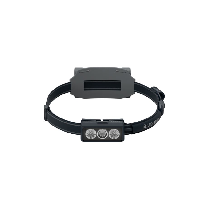 Ledlenser NEO9R - LED презареждаем челник с регулируема яркост, 5000 mAh, IP54, 1200 lm, 120 ч, черен/сив