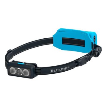 Ledlenser NEO9R - LED челна лампа с регулируема яркост, зареждаема, 5000 mAh, IP54, 1200 lm, 120h, черна/синя