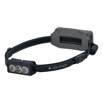 Ledlenser NEO9R - LED презареждаем челник с регулируема яркост, 5000 mAh, IP54, 1200 lm, 120 ч, черен/сив