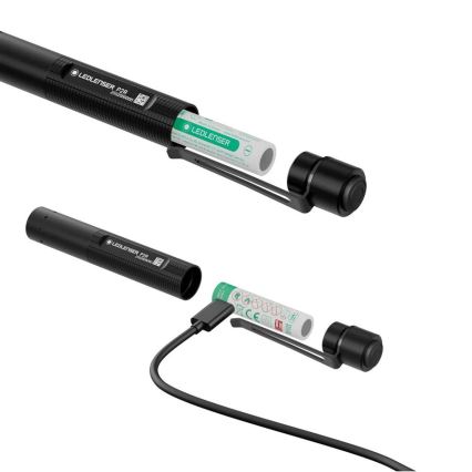 Ledlenser P2R - LED фенерче с регулируема яркост, презареждаемо LED/1xAAA/300 mAh IP54 200 lm 8 h черно