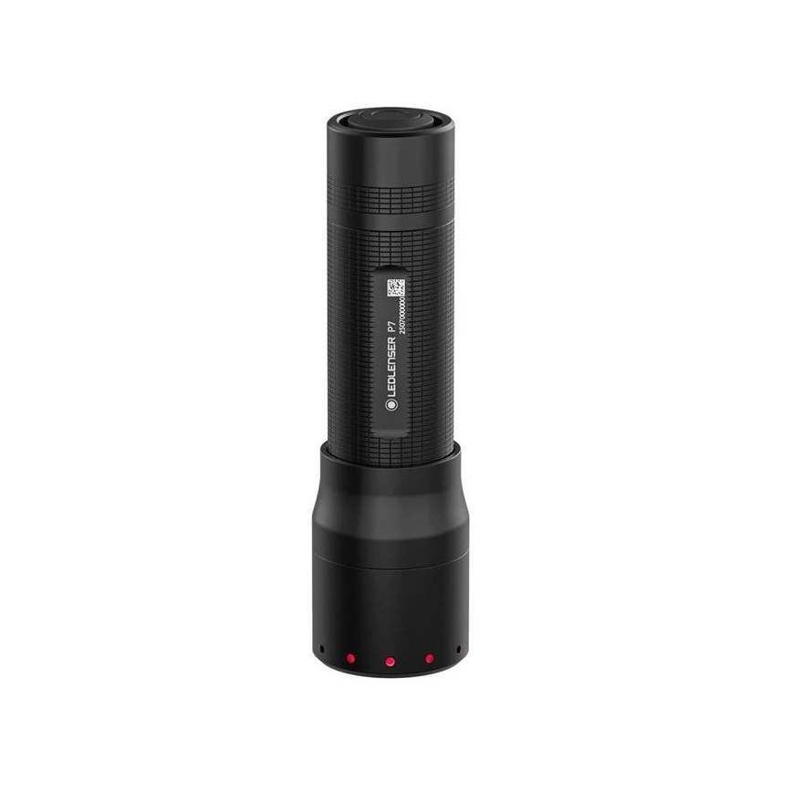 Ledlenser P7 - LED фенер с регулируема яркост, LED/4xAAA, IP54, 450 lm, 25 ч, черен