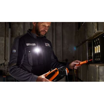 Ledlenser W1R - димируема презареждаема работна лампа с щипка, LED, 740 mAh, IP54, 220 lm
