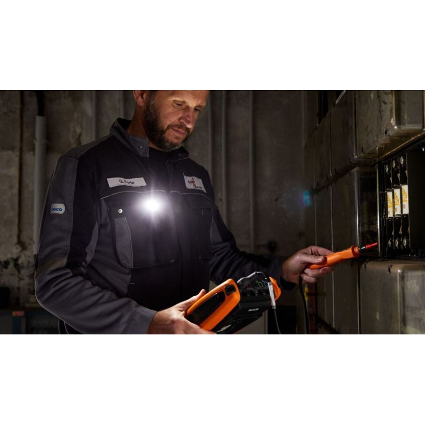 Ledlenser W1R - димируема презареждаема работна лампа с щипка, LED, 740 mAh, IP54, 220 lm