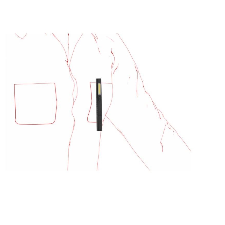 Ledlenser W2R - Работна LED лампа с регулируема яркост, акумулатор 630 mAh, IP54, 220 lm