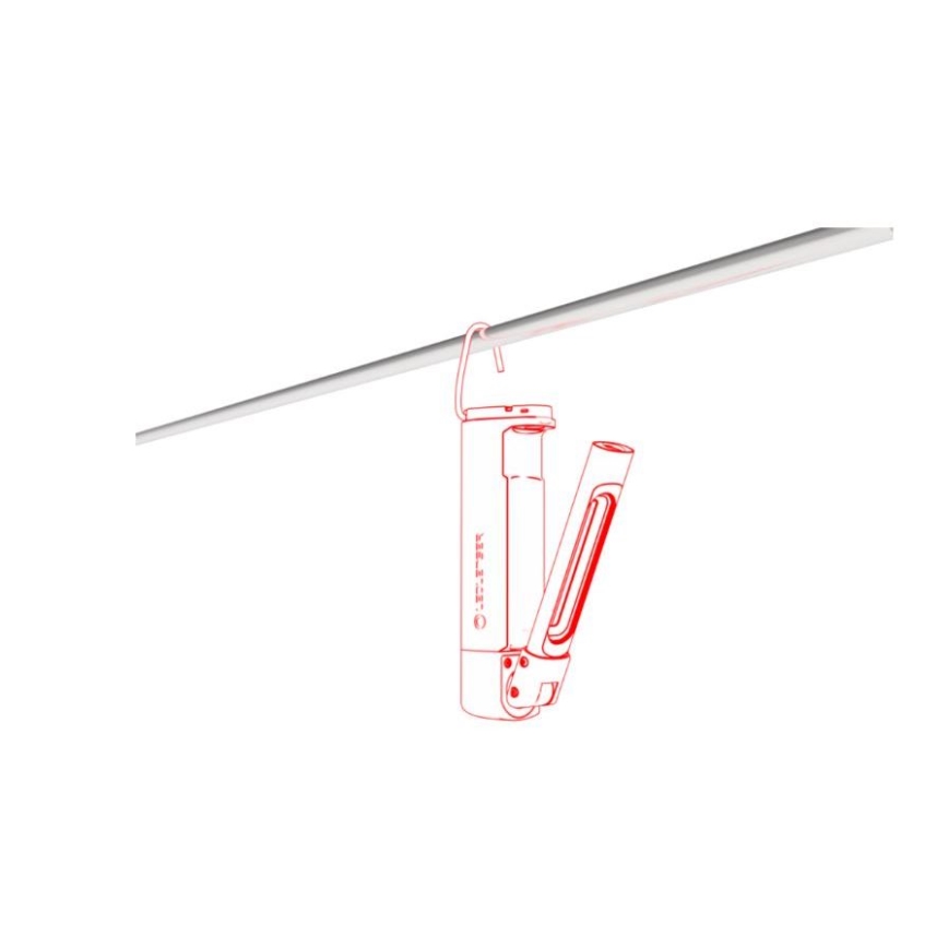Ledlenser W7R - работна LED лампа с регулируема яркост, презареждаема, 2500 mAh, IP54, 600 lm
