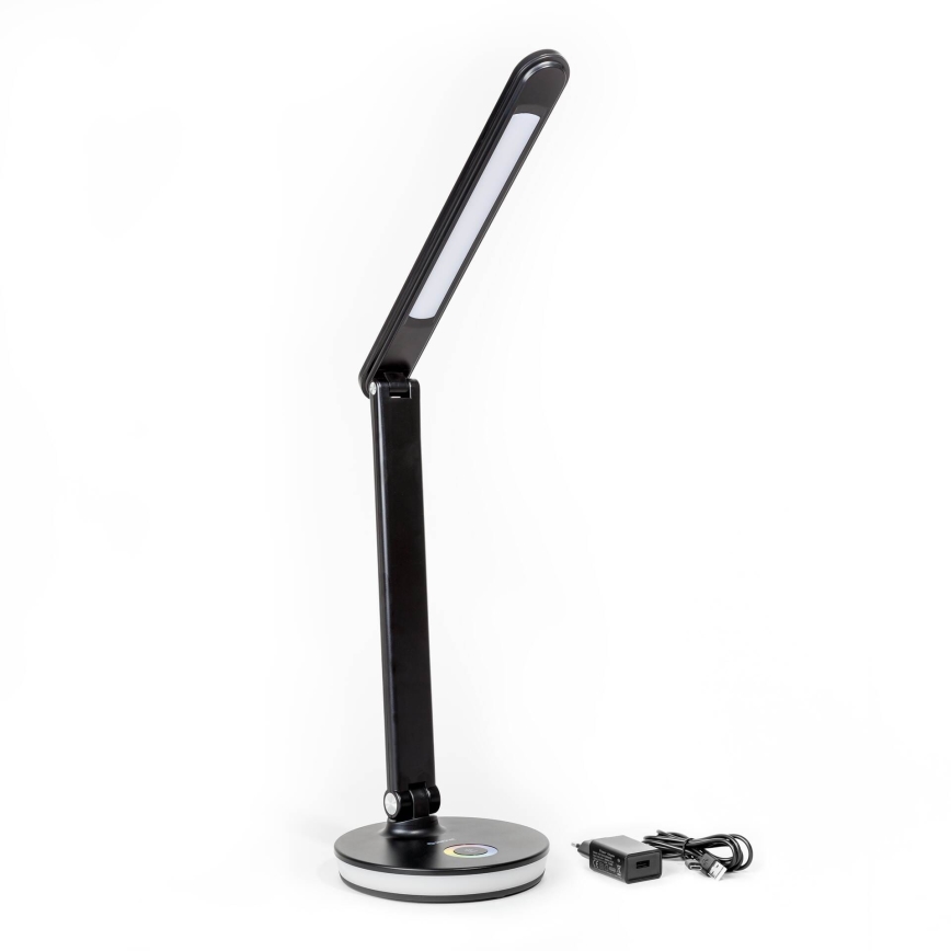 LED RGBW Димируема настолна лампа с функция за зареждане LED/12W/5V 2800-6000K черен