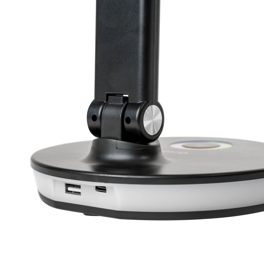 LED RGBW Димируема настолна лампа с функция за зареждане LED/12W/5V 2800-6000K черен