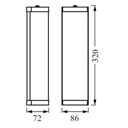 Ledvance - Аплик за баня BATHROOM CLASSIC 2xE14/12W/230V IP44