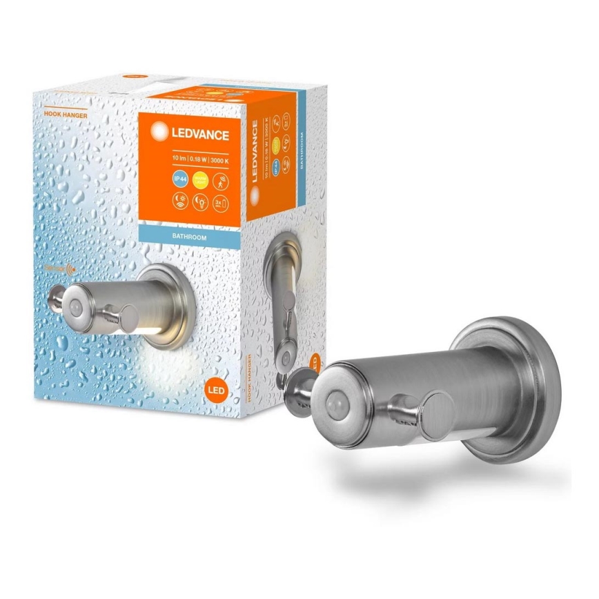 Ledvance - Баня стена закачалка с LED подсветка IP44 3xAAA