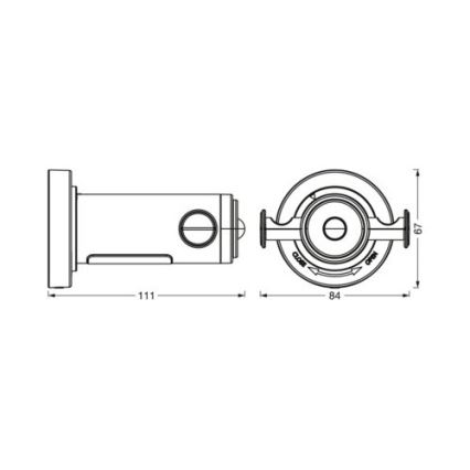 Ledvance - Баня стена закачалка с LED подсветка IP44 3xAAA
