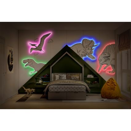 Ledvance - димируема RGB LED лента FLEX 5m LED/10W/230V + дистанционно управление