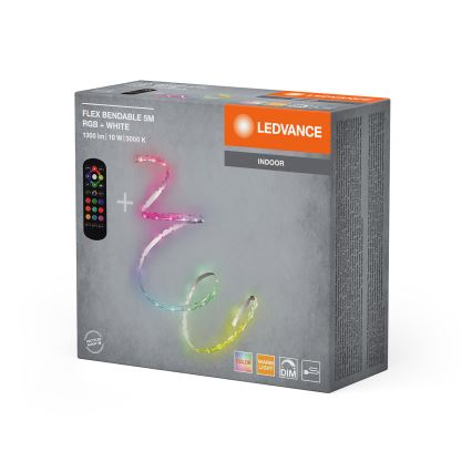 Ledvance - димируема RGB LED лента FLEX 5m LED/10W/230V + дистанционно управление