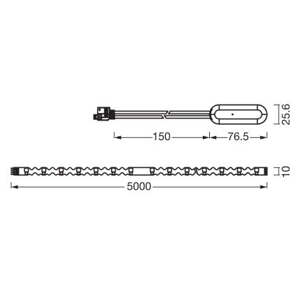 Ledvance - димируема RGB LED лента FLEX 5m LED/10W/230V + дистанционно управление