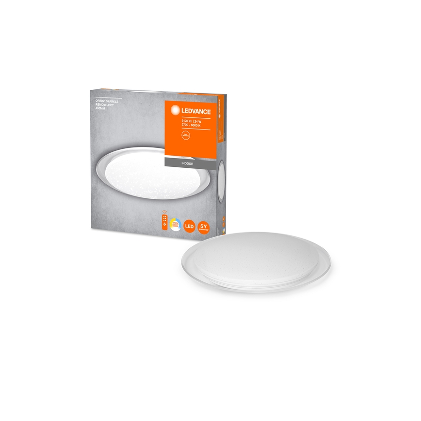 Ledvance - LED Димируемо таванно осветително тяло ORBIS SPARKLE LED/24W/230V 2700-6500K Ø 50 см + дистанционно управление