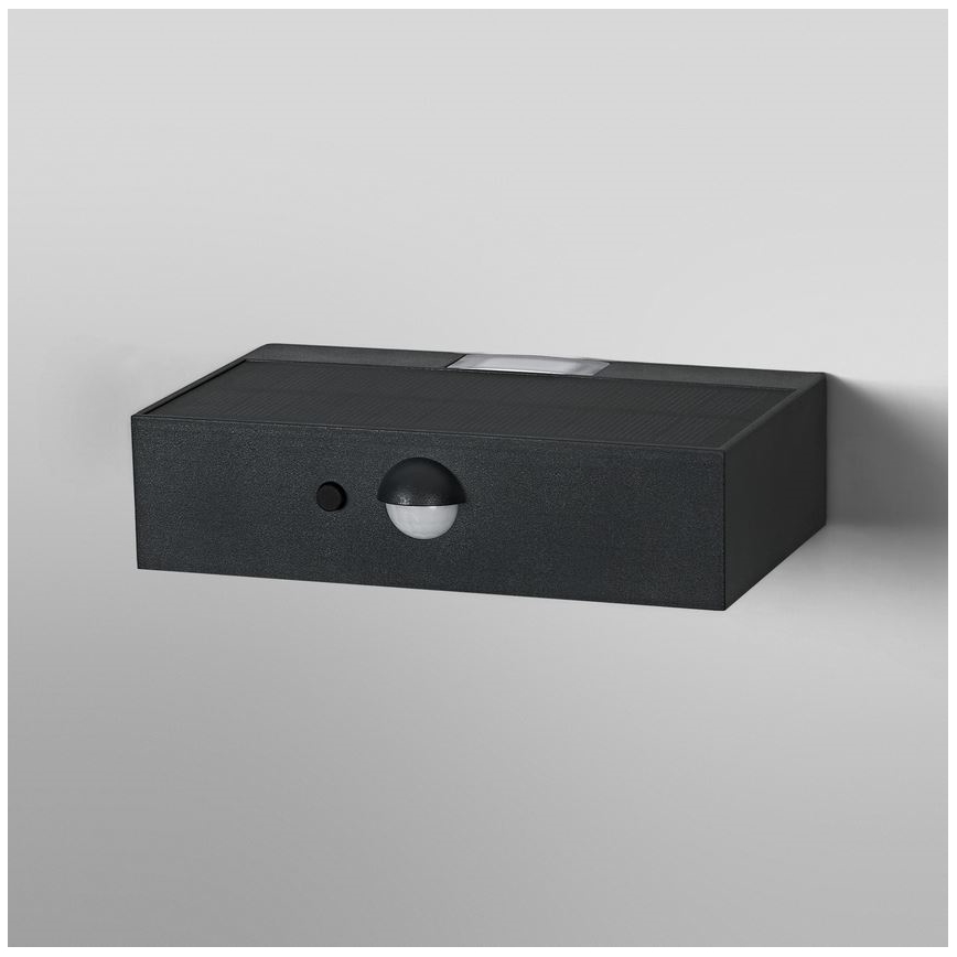 Ledvance - LED соларен стенен осветител с датчик за движение и здрач ENDURA SOLAR LED/3W/4,2V 1200 mAh IP65