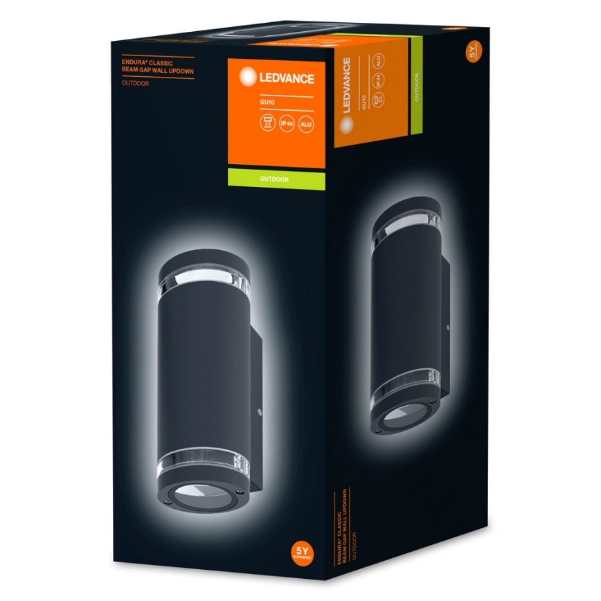 Ledvance - Екстериорен аплик BEAM 2xGU10/35W/230V IP44