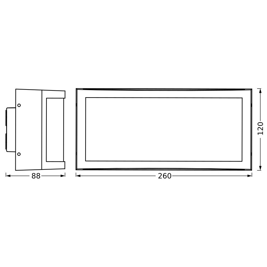 Ledvance - Екстериорен аплик CUADRA 1xE27/40W/230V IP65
