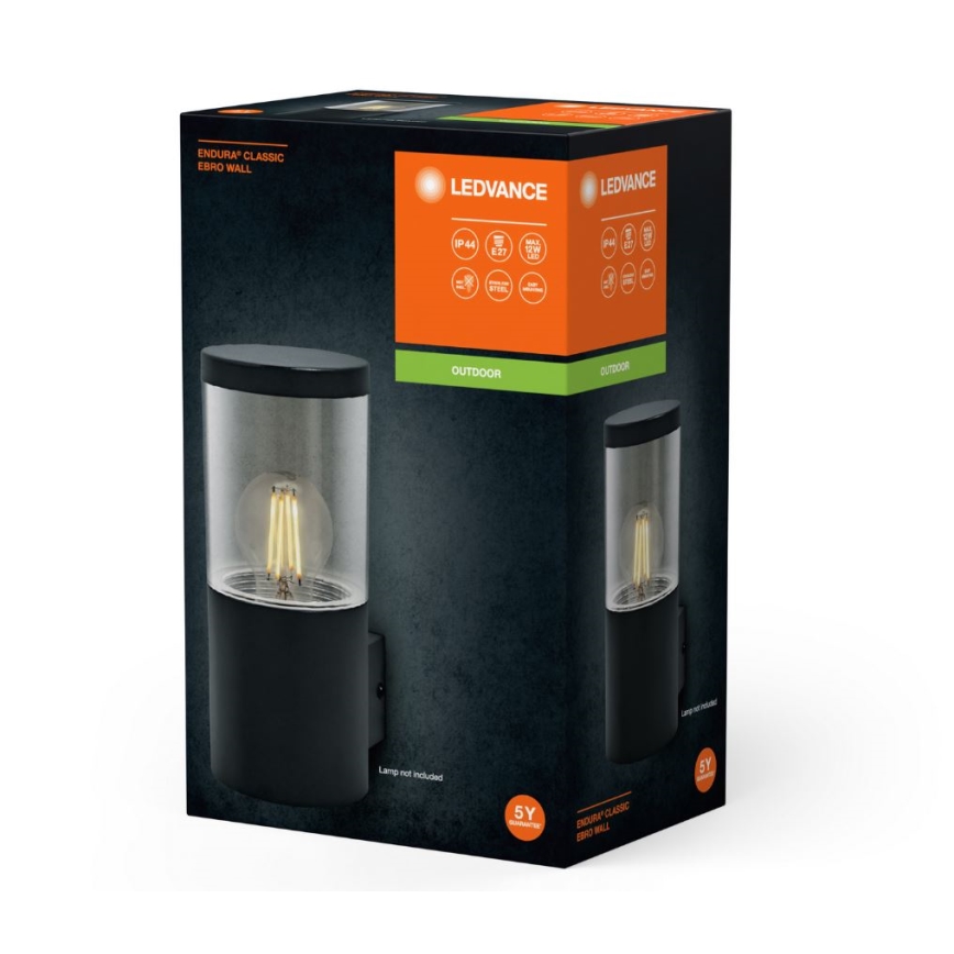 Ledvance - Екстериорен аплик EBRO 1xE27/20W/230V IP44